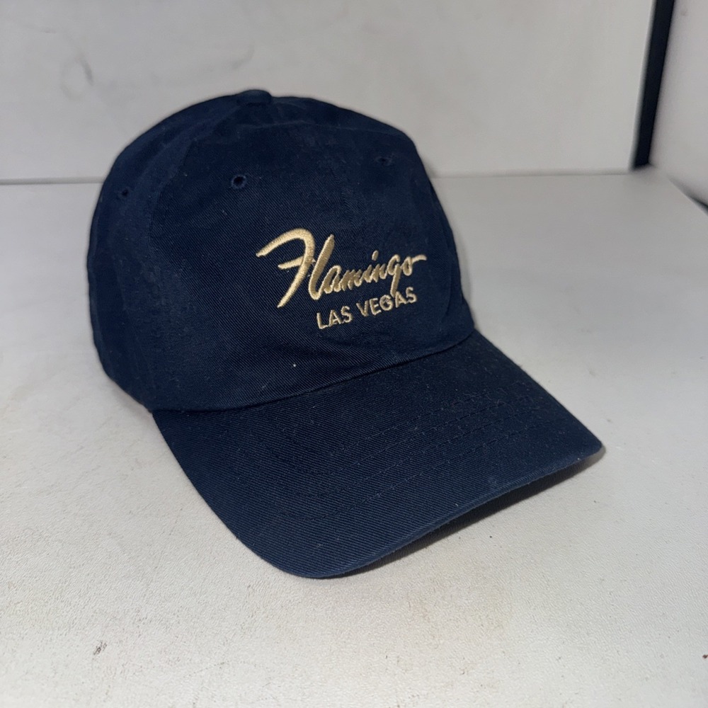 Flamingo Las Vegas Blue Adjustable Baseball Hat One Size